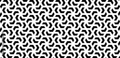 Seamless chevron pattern. Black and white geometric background with arrows.