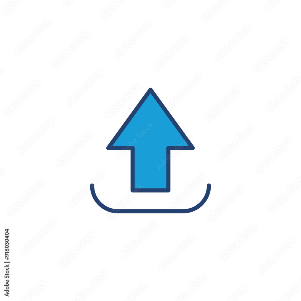 Upload icon vector. load data symbol