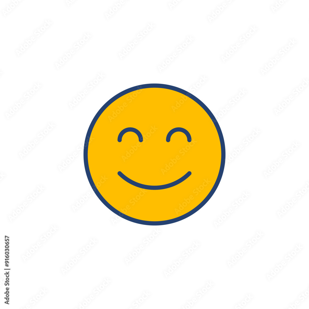Fototapeta premium smile icon vector. smile emoticon icon. feedback