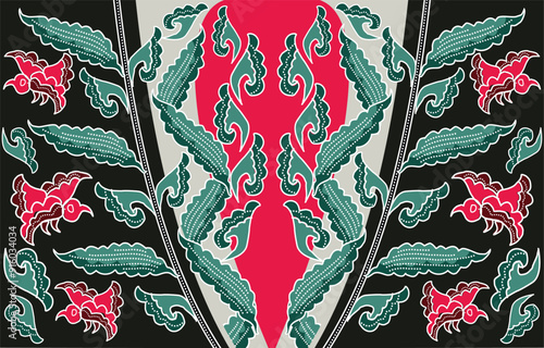Batik Indonesian: is a technique of wax-resist dyeing applied to whole cloth, or cloth made using this technique originated from Indonesia.