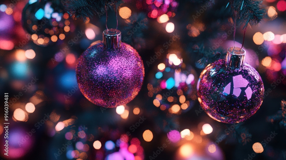 Fototapeta premium Sparkling Christmas Ornament