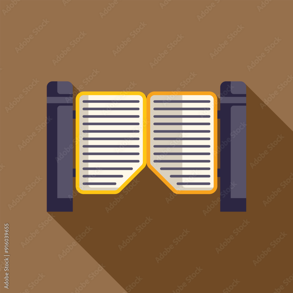 Illustration of an automatic double gate closing with blank space for your design Illustration of an automatic double gate closing with blank space for your design
