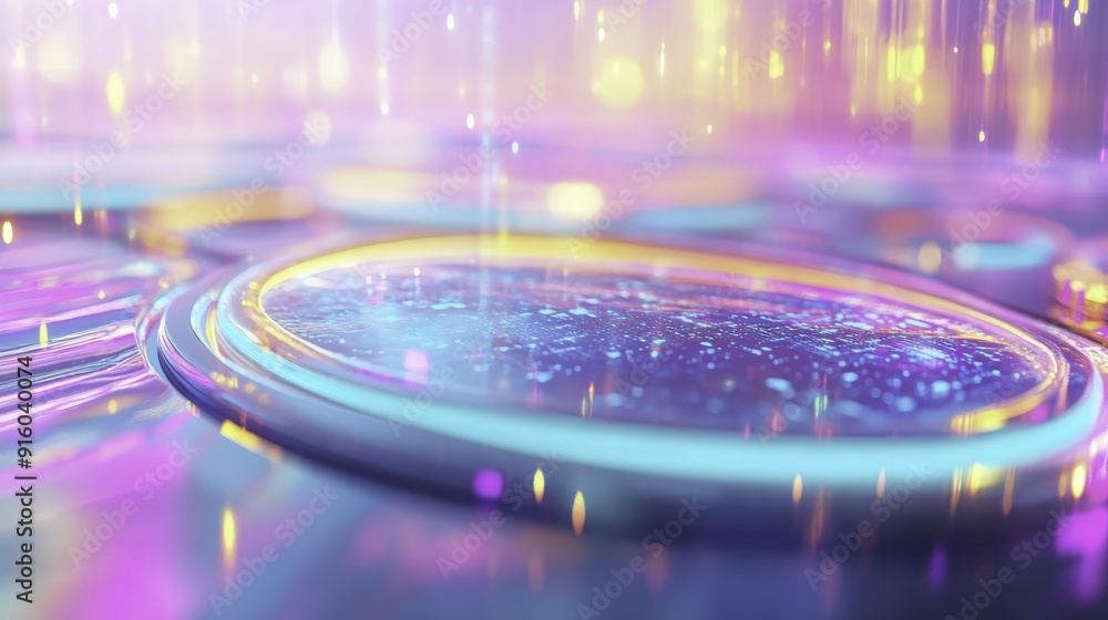 Abstract Neon Circle Background Abstract Neon Circle Background