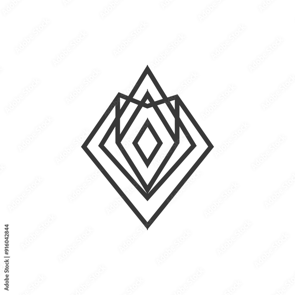 Abstract Geometric Design with Overlapping Shapes Abstract Geometric Design with Overlapping Shapes