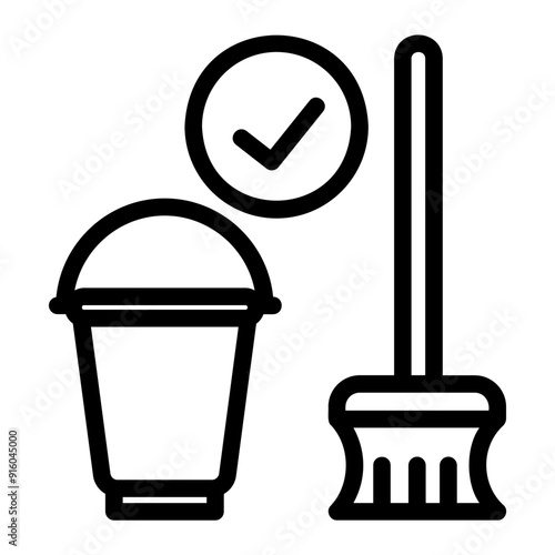 house keeping Line Icon