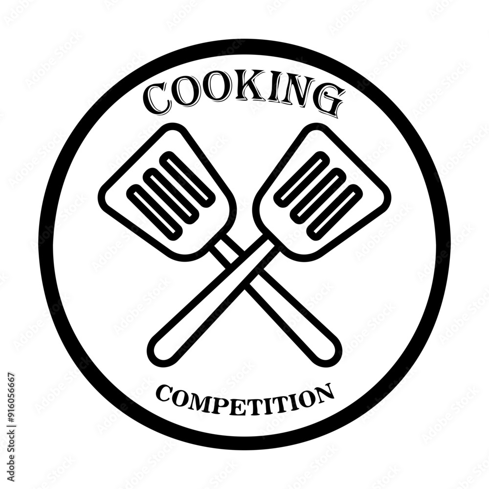 cooking competition Line Icon cooking competition Line Icon
