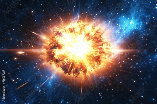 Wallpaper Mural Explosive Supernova Illuminating the Starfield Torontodigital.ca