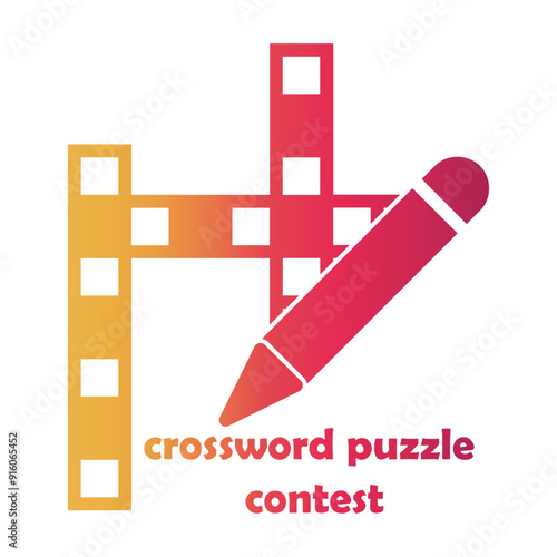 crossword puzzle contest Gradient icon