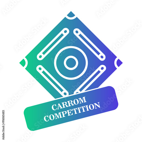 carrom competition Gradient icon
