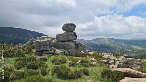 Tableau sur toile Chaos granitique sur le mont Lozère, sous le col de Finiels
