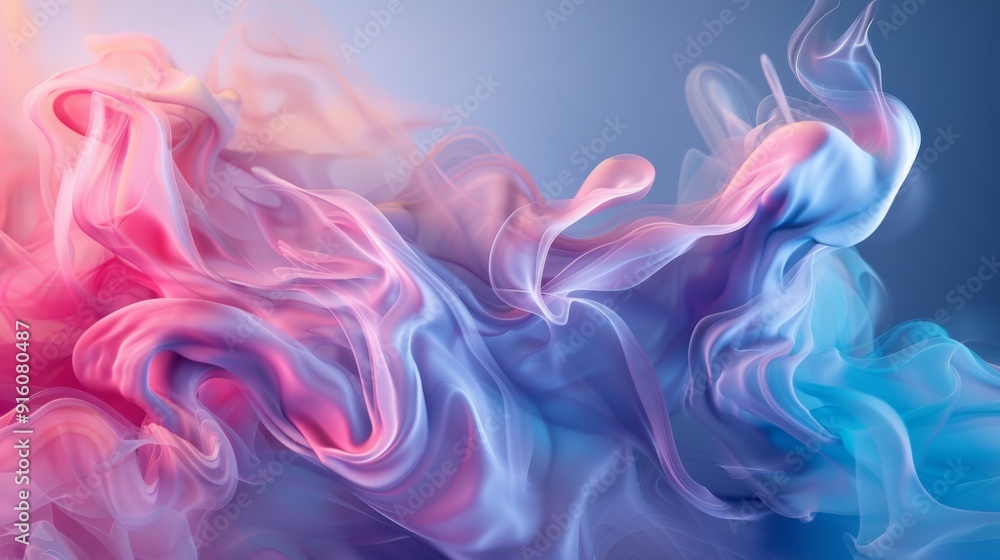 Abstract smoke wisps in soft pastel colors Abstract smoke wisps in soft pastel colors