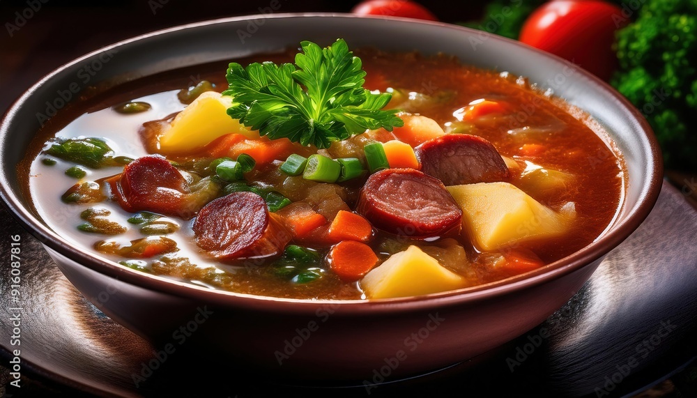 Hearty Vegetable and Sausage Soup Recipe Hearty Vegetable and Sausage Soup Recipe