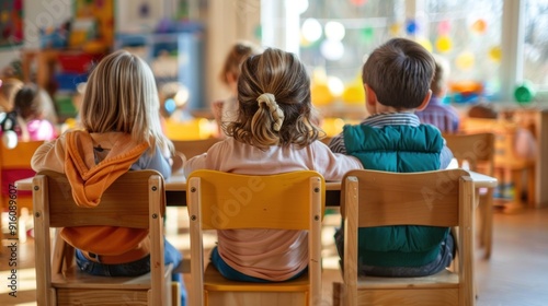 Preschool Children in Classroom