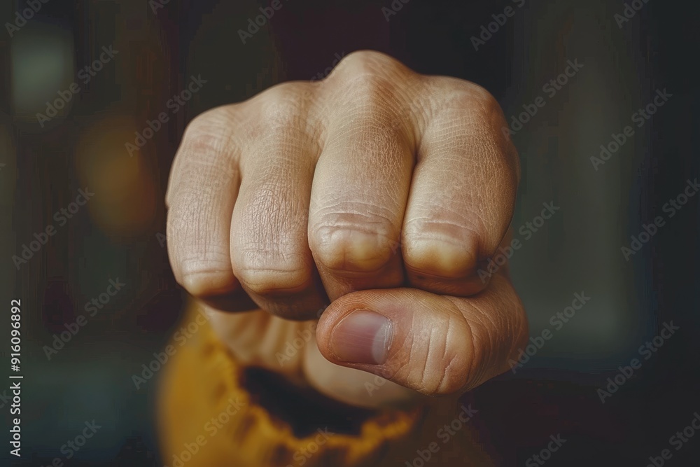 A Close-Up of a Hand Forming a Fist A Close-Up of a Hand Forming a Fist