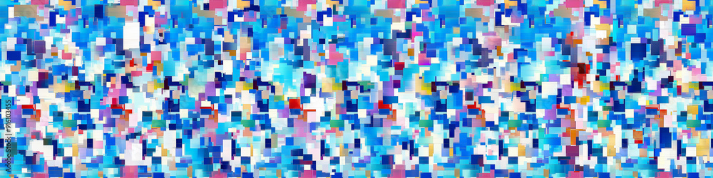 Seamless pattern. Modern trendy hi-tech geometric abstract background. High quality ultra wide art, header, social media post, graphic element, banner, print, texture, wallpaper. Generative Ai content Seamless pattern. Modern trendy hi-tech geometric abstract background. High quality ultra wide art, header, social media post, graphic element, banner, print, texture, wallpaper. Generative Ai content