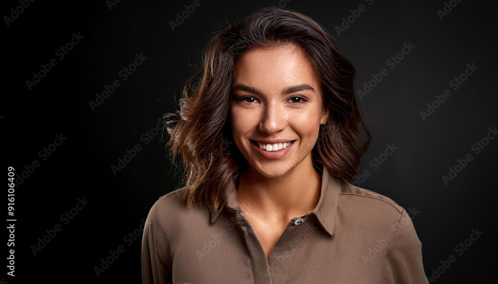 Professional Portrait of a Smiling Young Woman Professional Portrait of a Smiling Young Woman