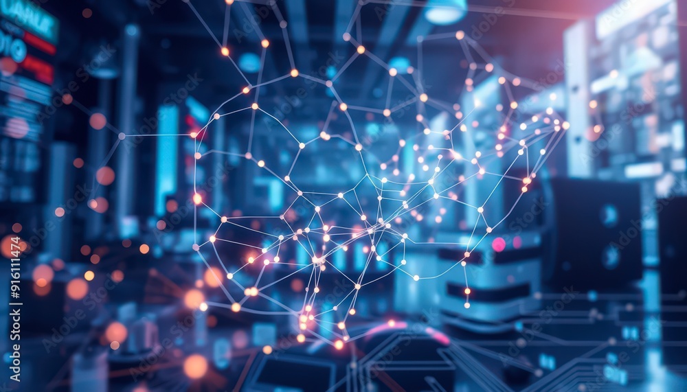Abstract Technology Network Background. Abstract Technology Network Background.