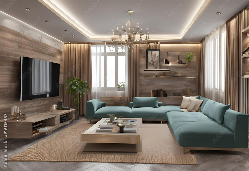 Fototapeta premium modern living room