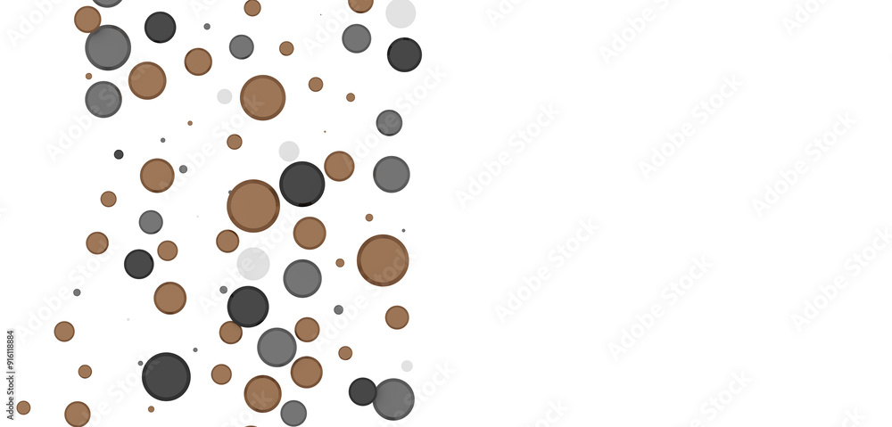 Obraz premium Colorful confetti on white background