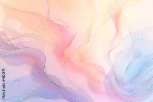 Wallpaper Mural Subtle and gentle abstract gradient background with smooth transitions, flat lay format. Ideal for a calming and soothing display. Torontodigital.ca