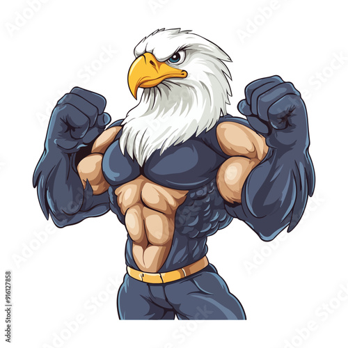 vector illustration icon about muscular animals