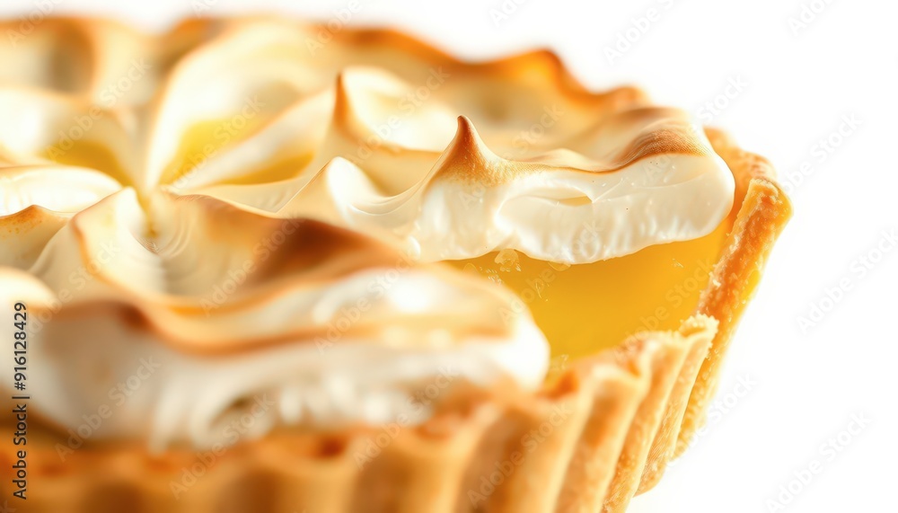 Closeup of Lemon Meringue Pie Crust. Closeup of Lemon Meringue Pie Crust.