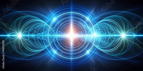 Wallpaper Mural Scientific background showing electromagnetic field concept , science, abstract, background, electromagnetic, field Torontodigital.ca