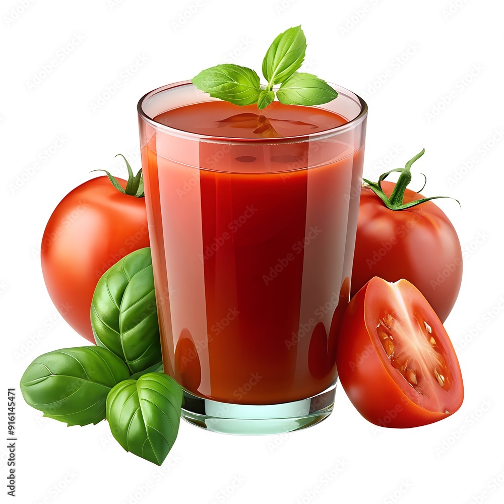 tomato juice with basil tomato juice with basil