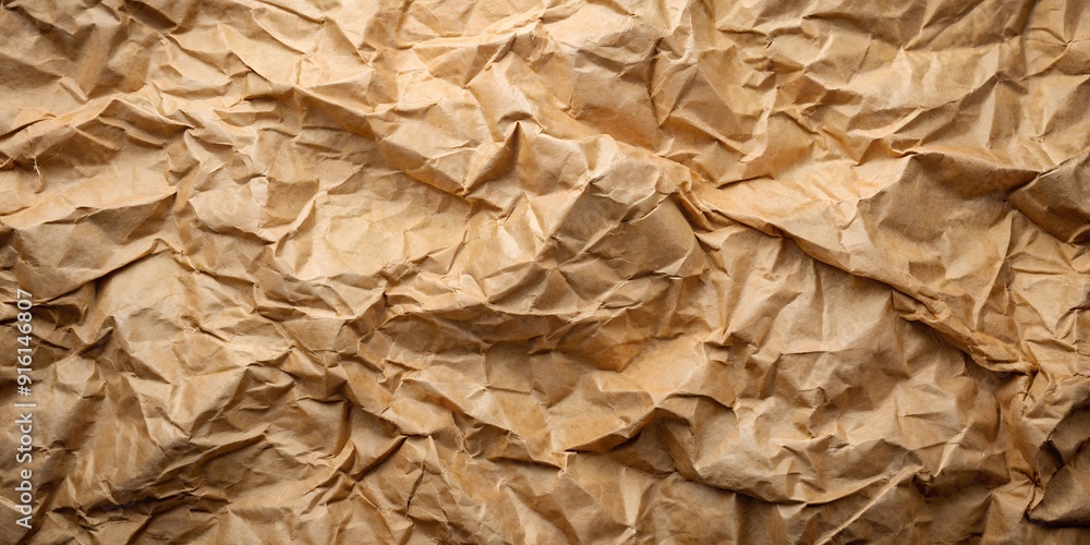 Crumpled and Creased Recycled Brown Paper Texture Background with Organic Patterns and Natural Wrinkles, Perfect for Eco-Friendly Designs, Sustainable Packaging, and Vintage-Inspired Projects Crumpled and Creased Recycled Brown Paper Texture Background with Organic Patterns and Natural Wrinkles, Perfect for Eco-Friendly Designs, Sustainable Packaging, and Vintage-Inspired Projects