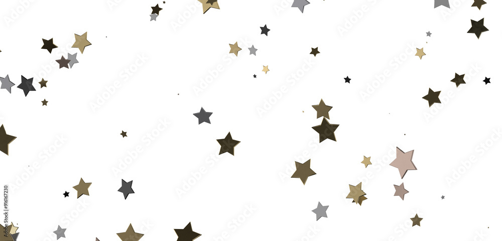 Ethereal Rain of Gold: Step into a Captivating 3D Stars Shower Ethereal Rain of Gold: Step into a Captivating 3D Stars Shower