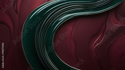 red and green abstract - 