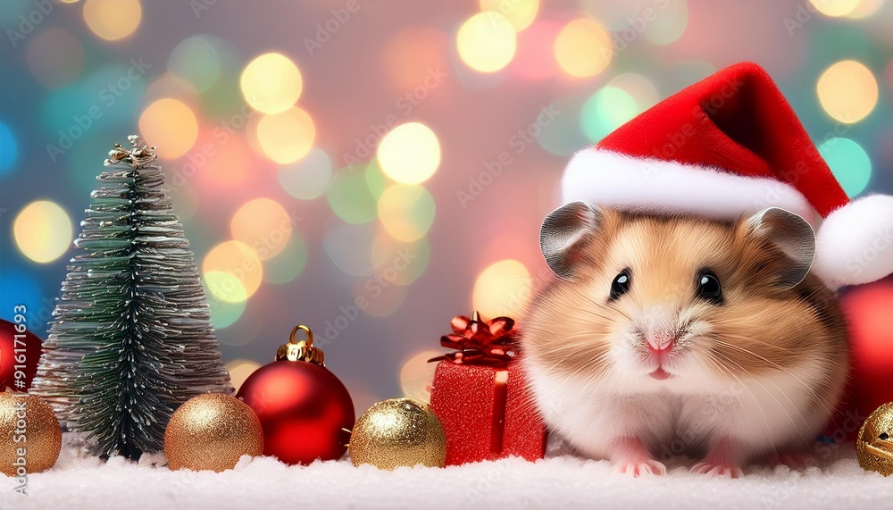 ハムスターとクリスマスとコピースペース(Hamster and Christmas and copy space)
ハムスターとクリスマスとコピースペース(Hamster and Christmas and copy space)