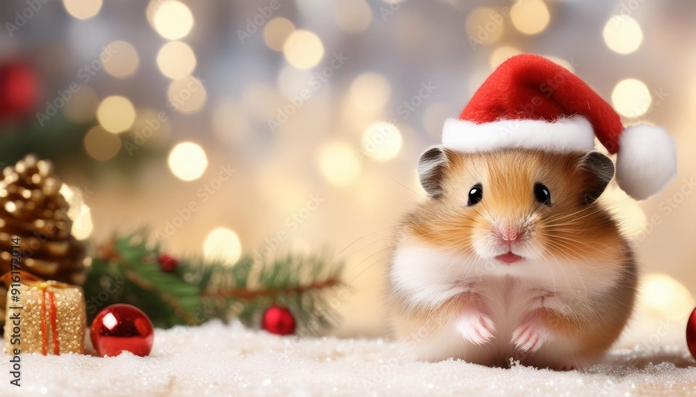 ハムスターとクリスマスとコピースペース(Hamster and Christmas and copy space)
ハムスターとクリスマスとコピースペース(Hamster and Christmas and copy space)