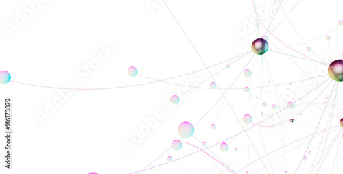 Abstract 3d rendering of ne...