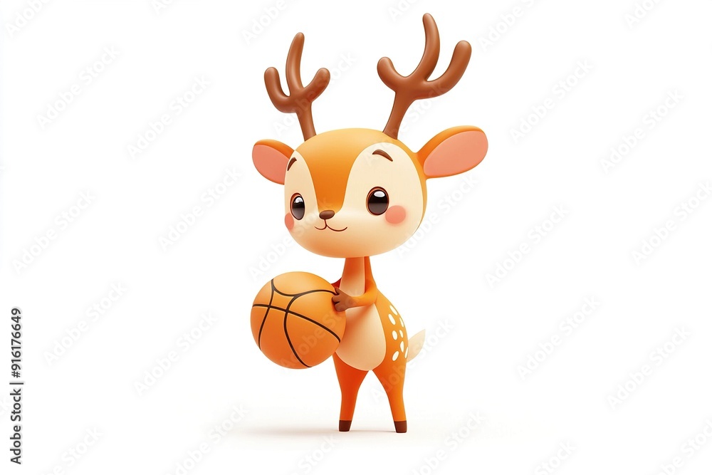 Deer playing basketball Deer playing basketball