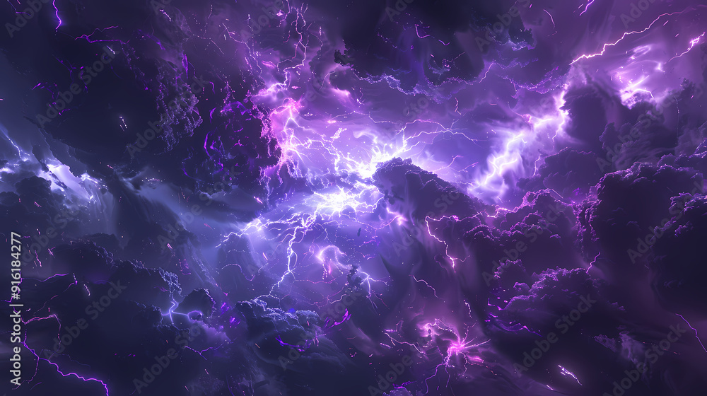 Purple lightning, a spectacular sight in the sky Purple lightning, a spectacular sight in the sky