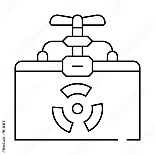 container for storing biomaterials line icon vector. container for storing biomaterials sign. isolated contour symbol black illustration