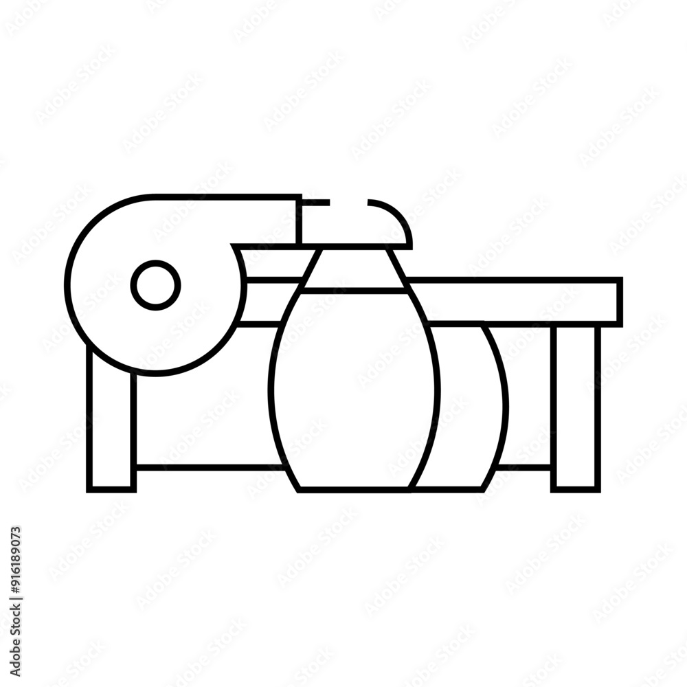 suction units line icon vector. suction units sign. isolated contour symbol black illustration suction units line icon vector. suction units sign. isolated contour symbol black illustration