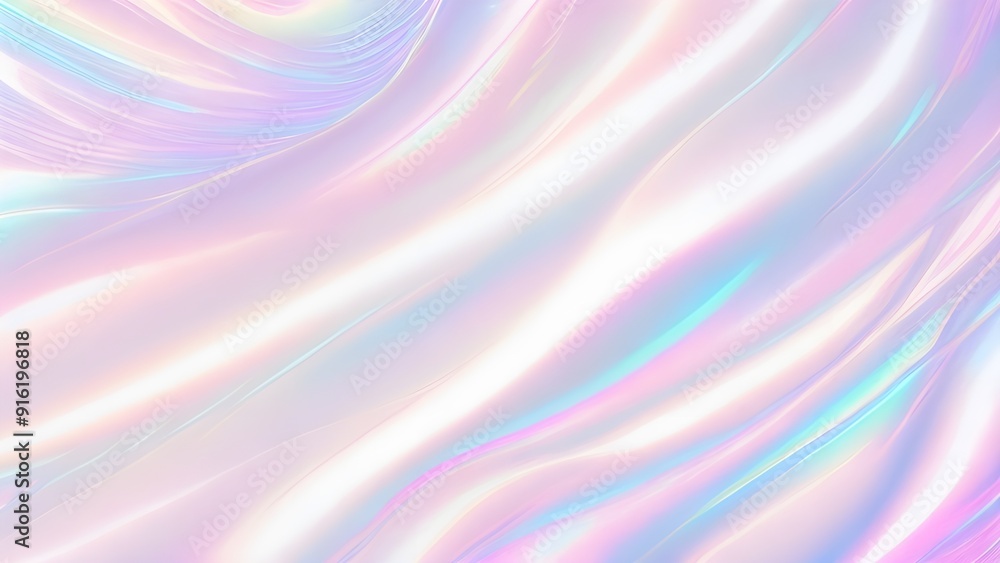 Holographic background seamless trendy iridescent light foil texture. Soft holographic pastel unicorn marble background pattern. Modern pearlescent blurry abstract swirl illustration.
Holographic background seamless trendy iridescent light foil texture. Soft holographic pastel unicorn marble background pattern. Modern pearlescent blurry abstract swirl illustration.