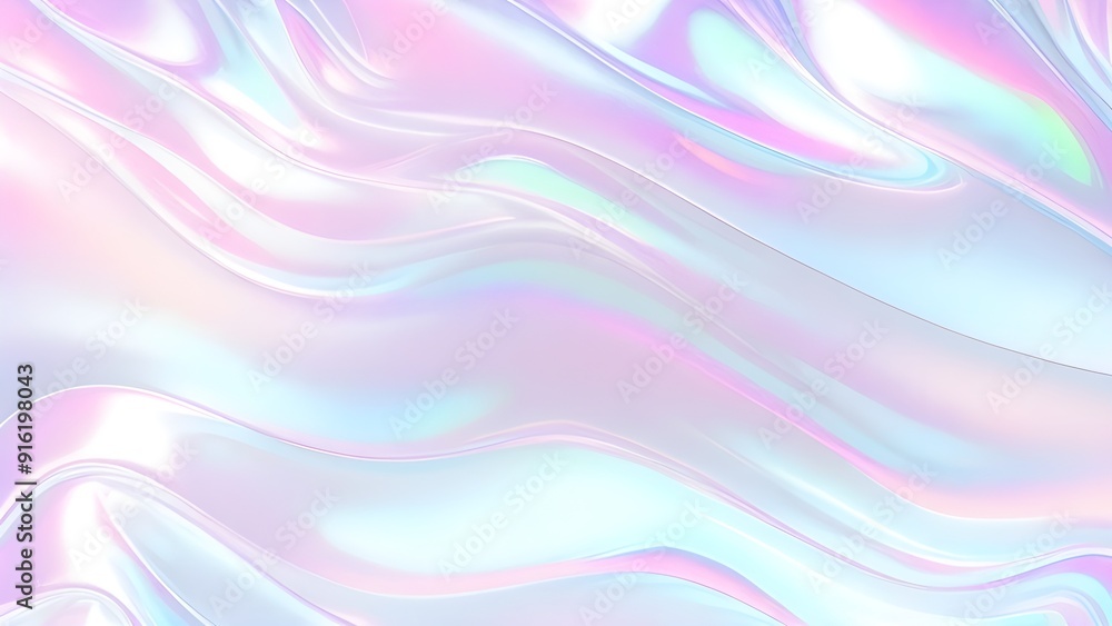 Holographic background seamless trendy iridescent light foil texture. Soft holographic pastel unicorn marble background pattern. Modern pearlescent blurry abstract swirl illustration.
Holographic background seamless trendy iridescent light foil texture. Soft holographic pastel unicorn marble background pattern. Modern pearlescent blurry abstract swirl illustration.