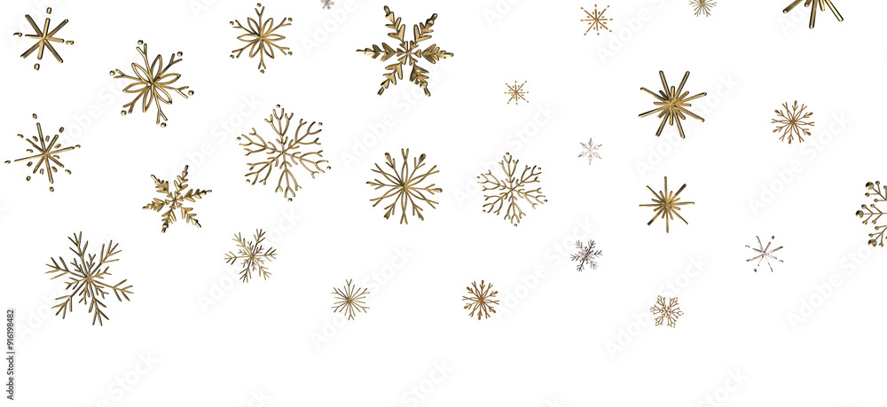 Snowflakes and bokeh lights on the blue Merry Christmas background. 3D render Snowflakes and bokeh lights on the blue Merry Christmas background. 3D render