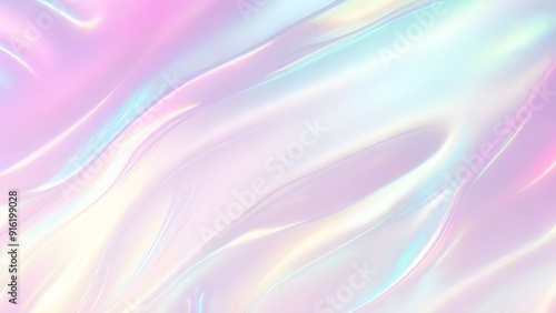 Wallpaper Mural Holographic background seamless trendy iridescent light foil texture. Soft holographic pastel unicorn marble background pattern. Modern pearlescent blurry abstract swirl illustration.	 Torontodigital.ca