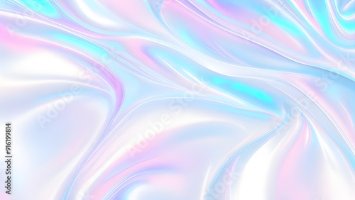 Wallpaper Mural Holographic background seamless trendy iridescent light foil texture. Soft holographic pastel unicorn marble background pattern. Modern pearlescent blurry abstract swirl illustration.	 Torontodigital.ca