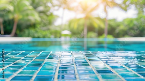 Close-up View of a Poolside