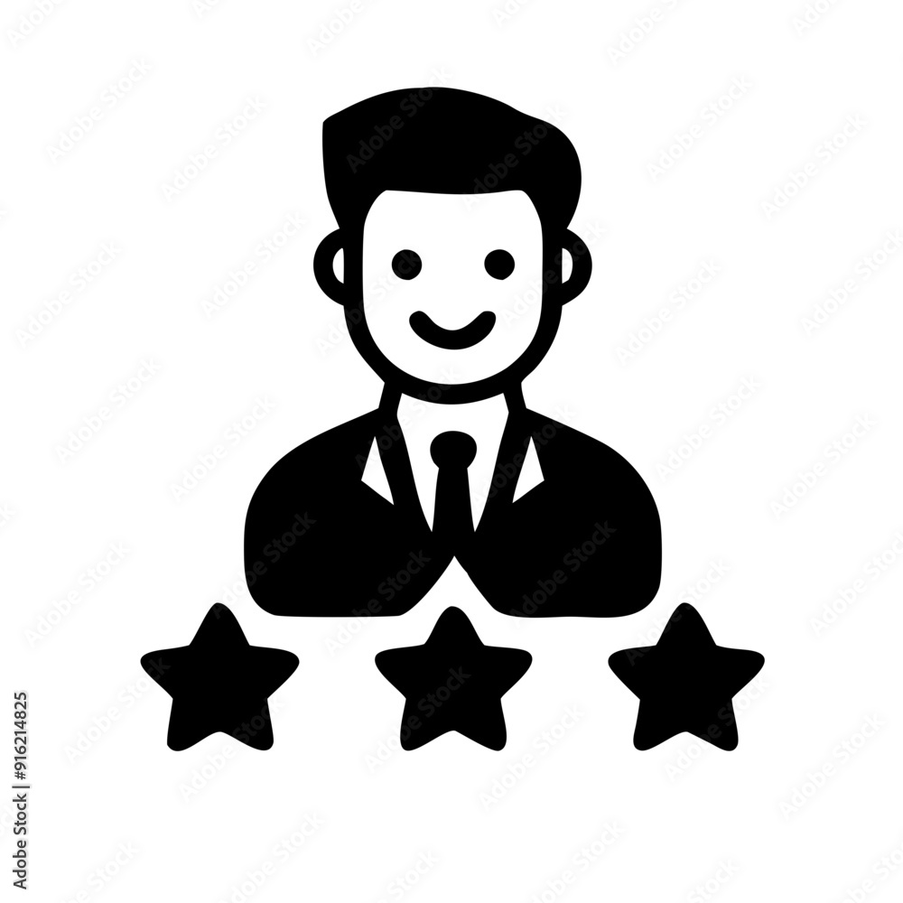 Customer Review Stars feedback Pictogram Customer Review Stars feedback Pictogram