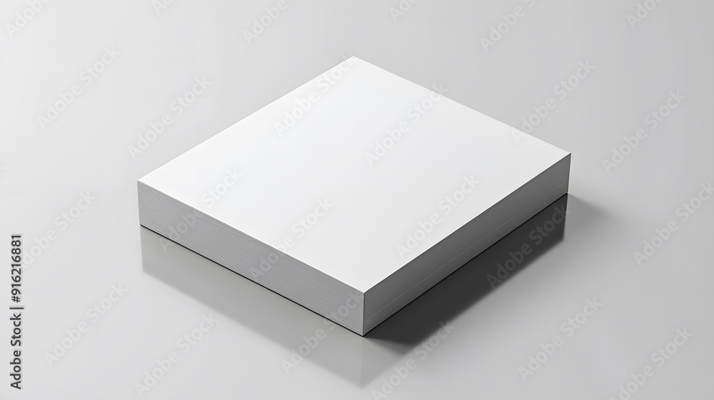 White business card mockup on a simple grey background with subtle reflections White business card mockup on a simple grey background with subtle reflections