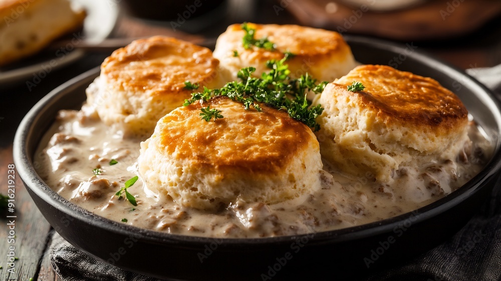 Buttermilk Biscuits and Sausage Gravy Buttermilk Biscuits and Sausage Gravy
