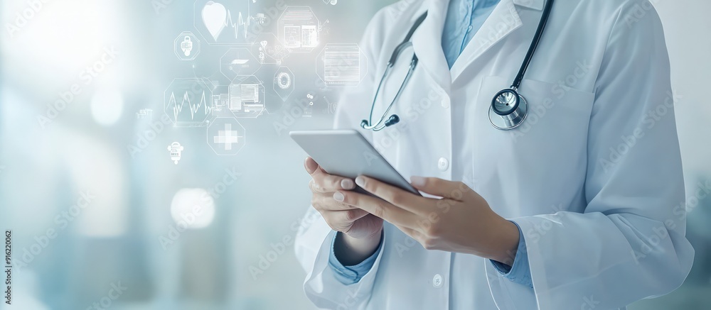 Doctor Using Tablet for Digital Healthcare Doctor Using Tablet for Digital Healthcare