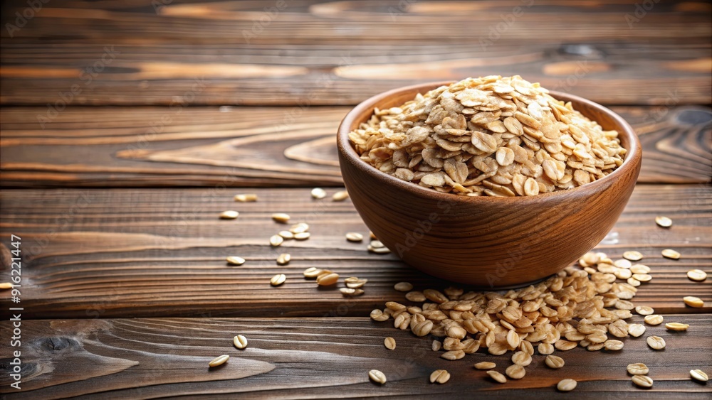 Oat flakes on a wooden table , breakfast, healthy, food, nutrition, organic, whole grain, rolled oats, cooking ingredient Oat flakes on a wooden table , breakfast, healthy, food, nutrition, organic, whole grain, rolled oats, cooking ingredient
