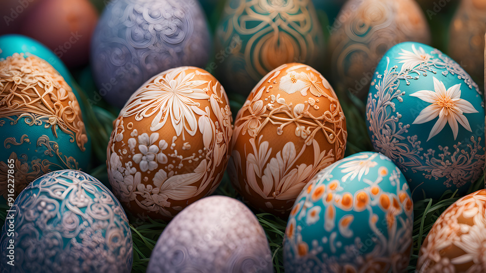 Easter eggs in Easter Day Easter eggs in Easter Day